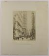 WILLIAM WALCOTT Group of 6 etchings and drypoints of New York.